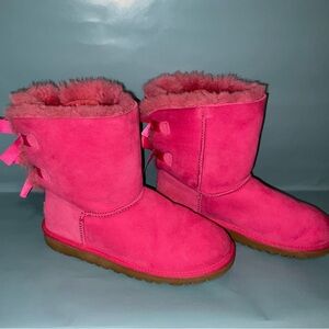 UGG Australia BAILEY BOW PINK PRINCESS BOOTS